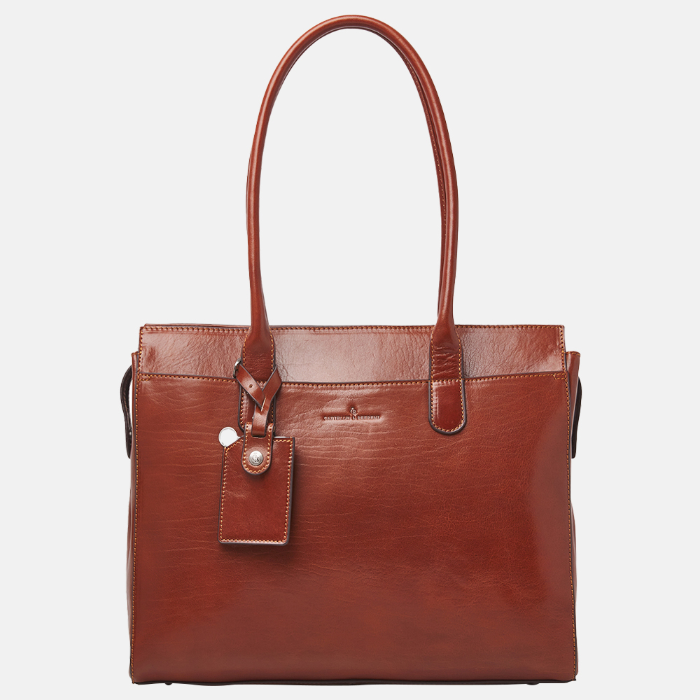 Castelijn Beerens Gaucho Ellen laptoptas 15.6 inch cognac bij